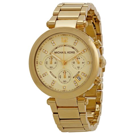 michael kors parker chronograph dial